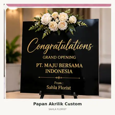 Papan Bunga Akrilik Ogan Ilir